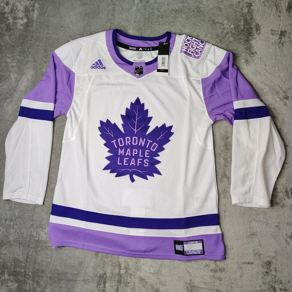Toronto Maple Leafs Adidas Jersey‎ Size 50 Hockey Fights Cancer NHL Primegreen